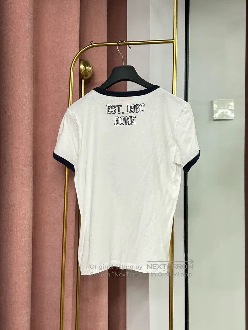 Other Valentino White printed T-shirt top with short sleeves Size L / US 10 / IT 46 - 4 Thumbnail