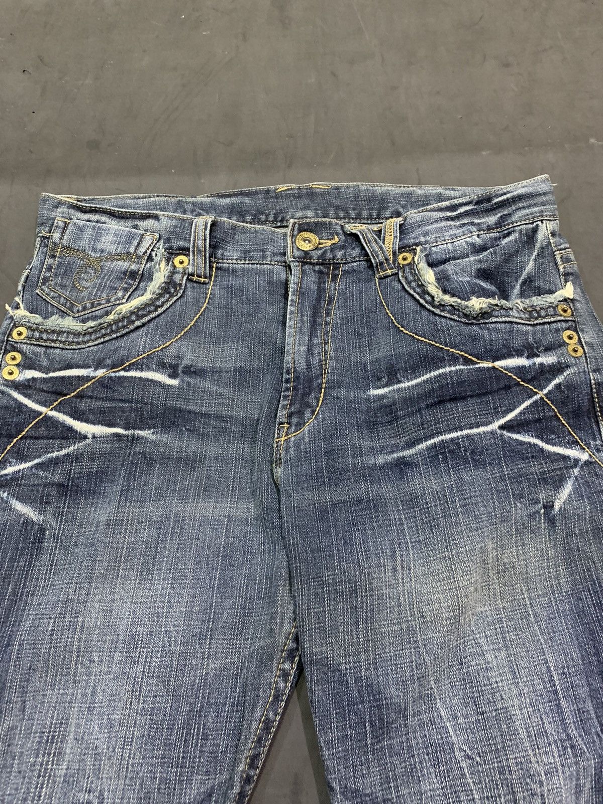 If Six Was Nine 🖤BLACKDAY🖤stone flared jeans ifsixwasnine lgb styled Size US 32 / EU 48 - 4 Thumbnail