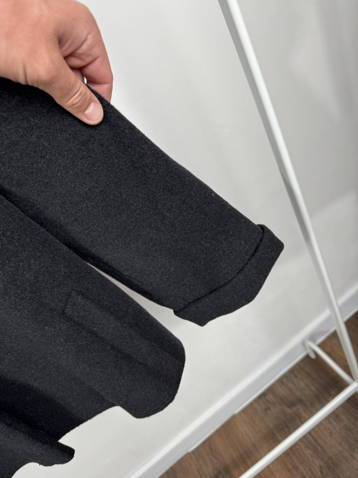 Other Cashmere Virgin Wool Black Jacket Short Coat Wool Blazer Size L / US 10 / IT 46 - 5 Thumbnail