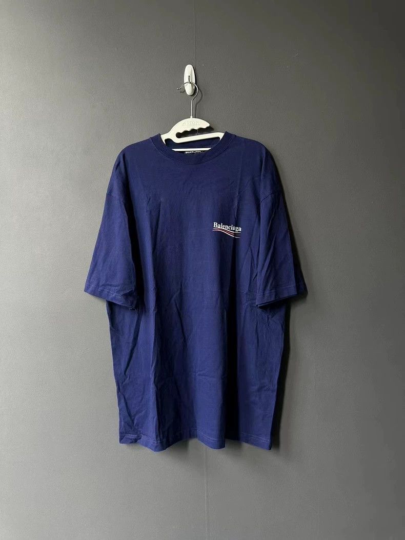 Balenciaga Balenciaga Blue Coke Short Sleeve Size US M / EU 48-50 / 2 - 1 Thumbnail