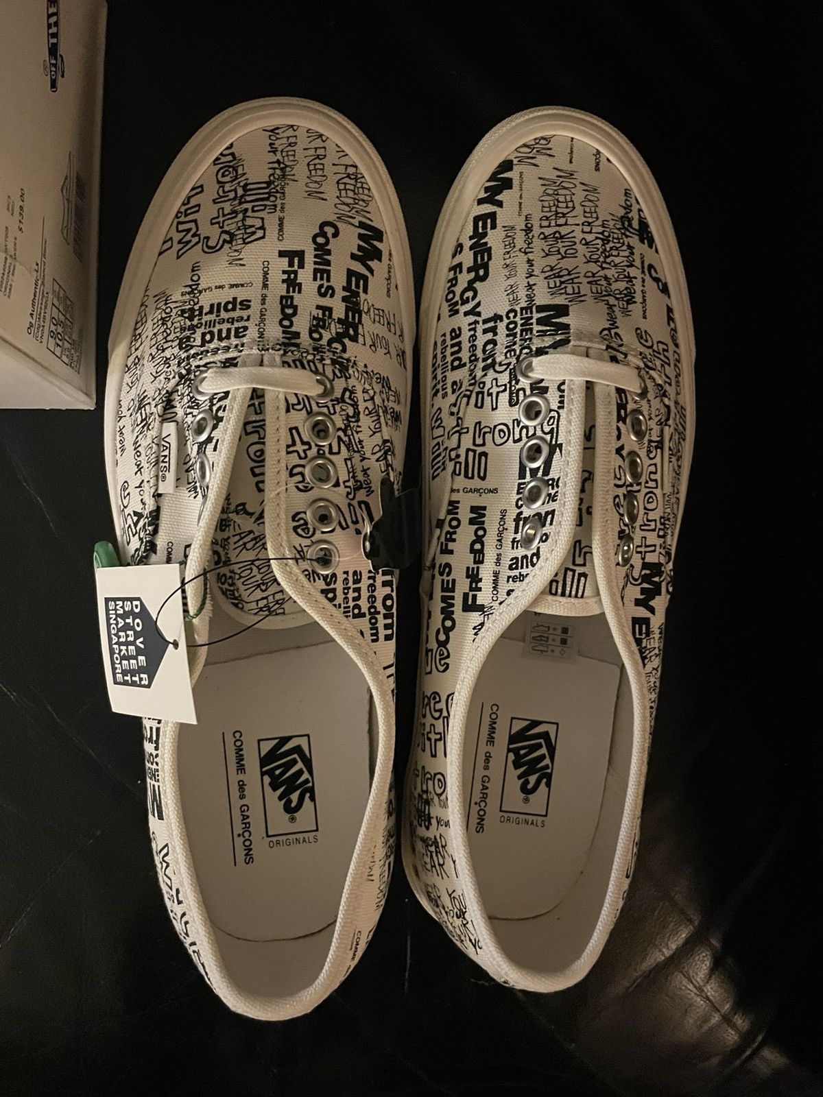 Vans Comme Des Garcon Vans White OG Authentic sz 9 | Grailed