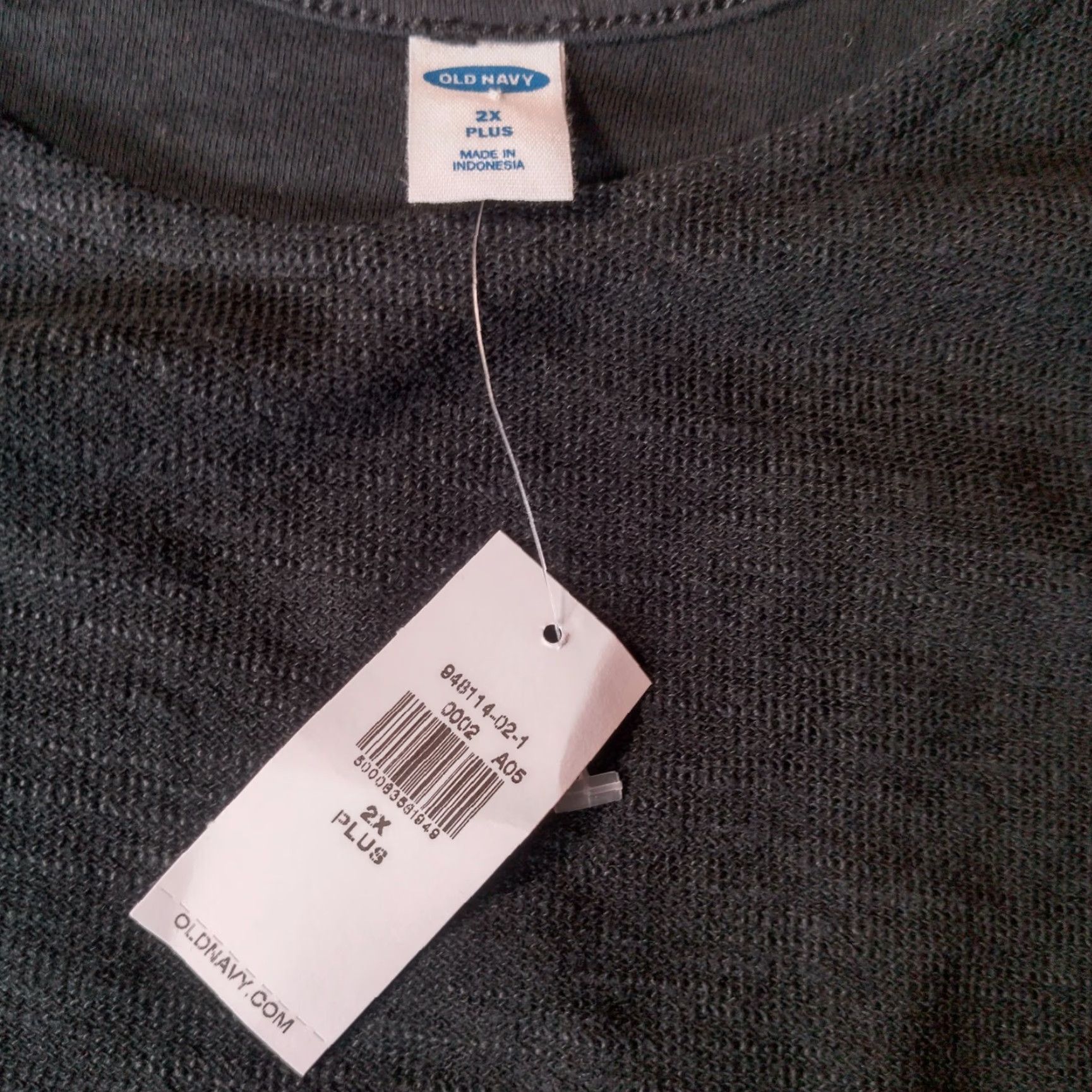 Old Navy Old Navy Tank Top Blue Plus 2XL Black Jack Knit Cotton Blend Cropped Shirt READ Size XXL / US 16-18 / IT 52-54 - 5 Thumbnail