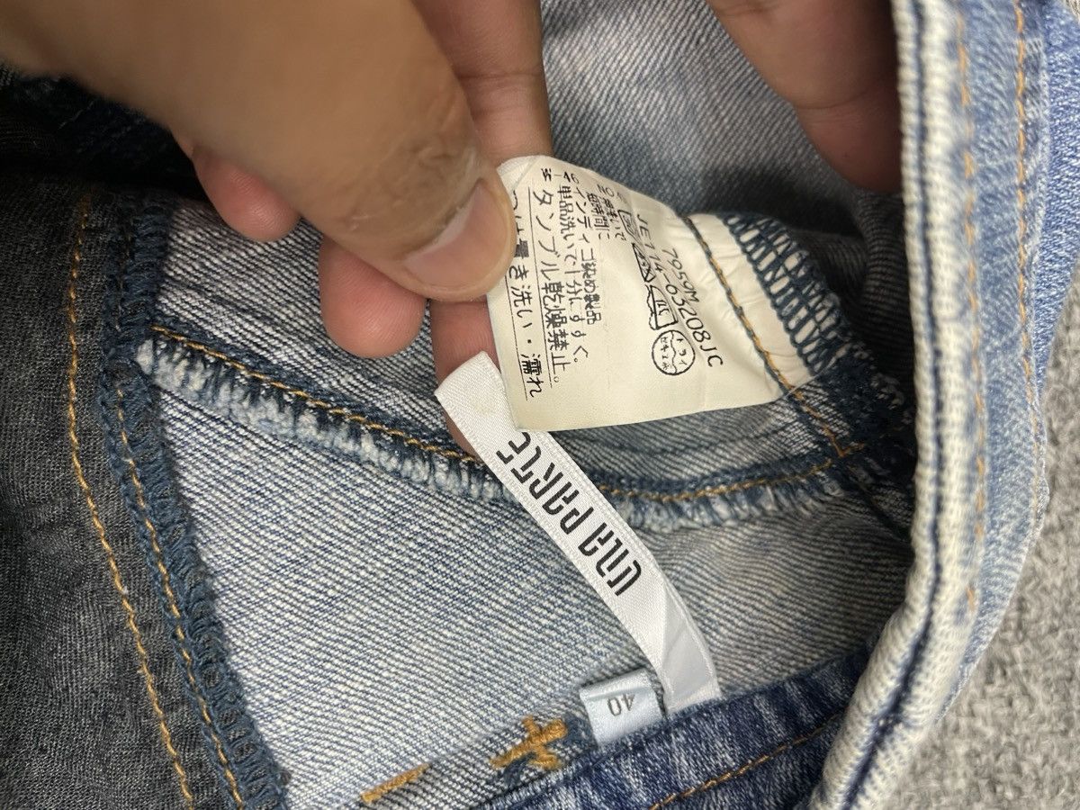 If Six Was Nine Vintage Una Parte Flared Jeans Patchwork Denim Size US 30 / EU 46 - 5 Thumbnail
