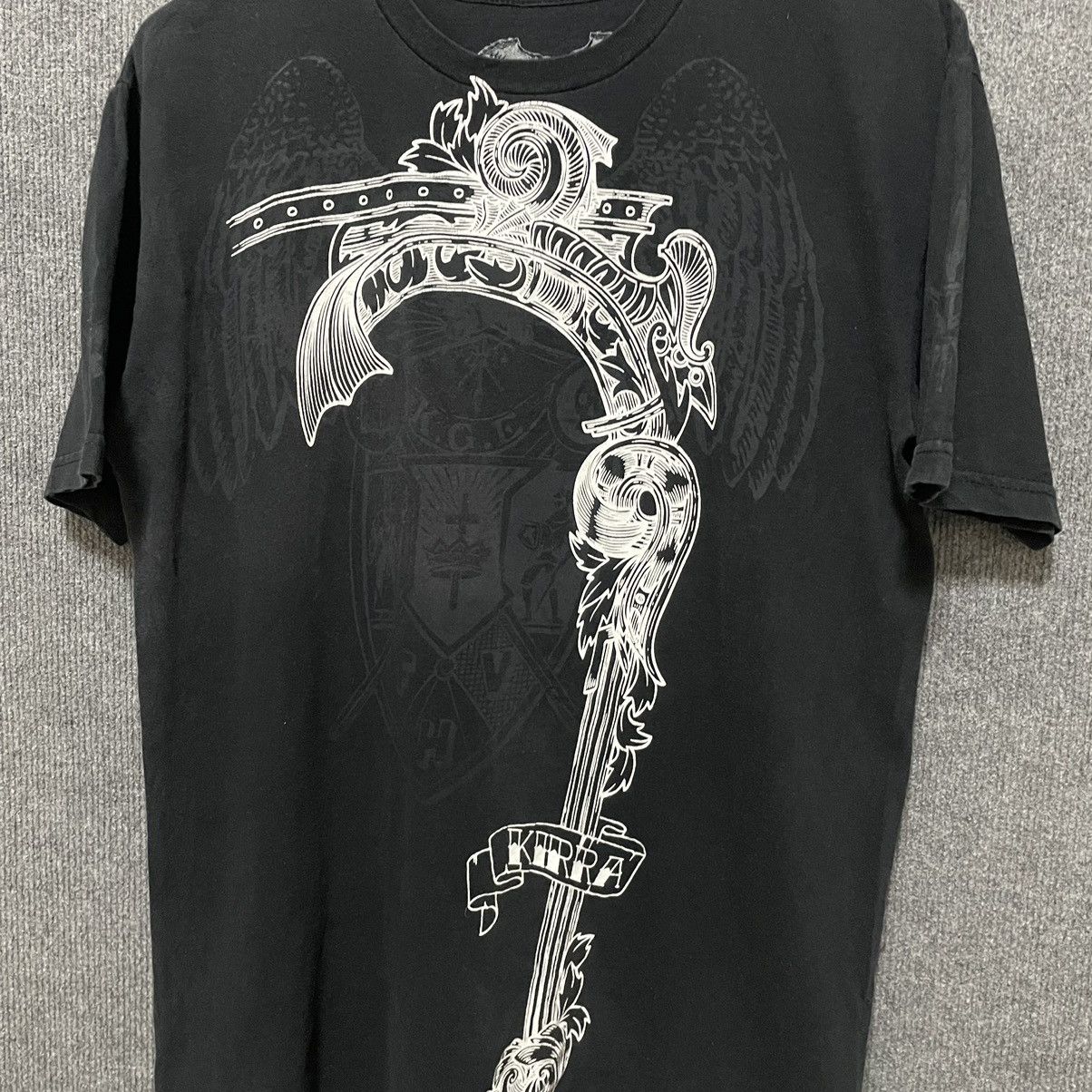 Affliction × Kirra Kirra Affliction Double Sided Graphic Rare T Shirt Size US M / EU 48-50 / 2 - 5 Thumbnail
