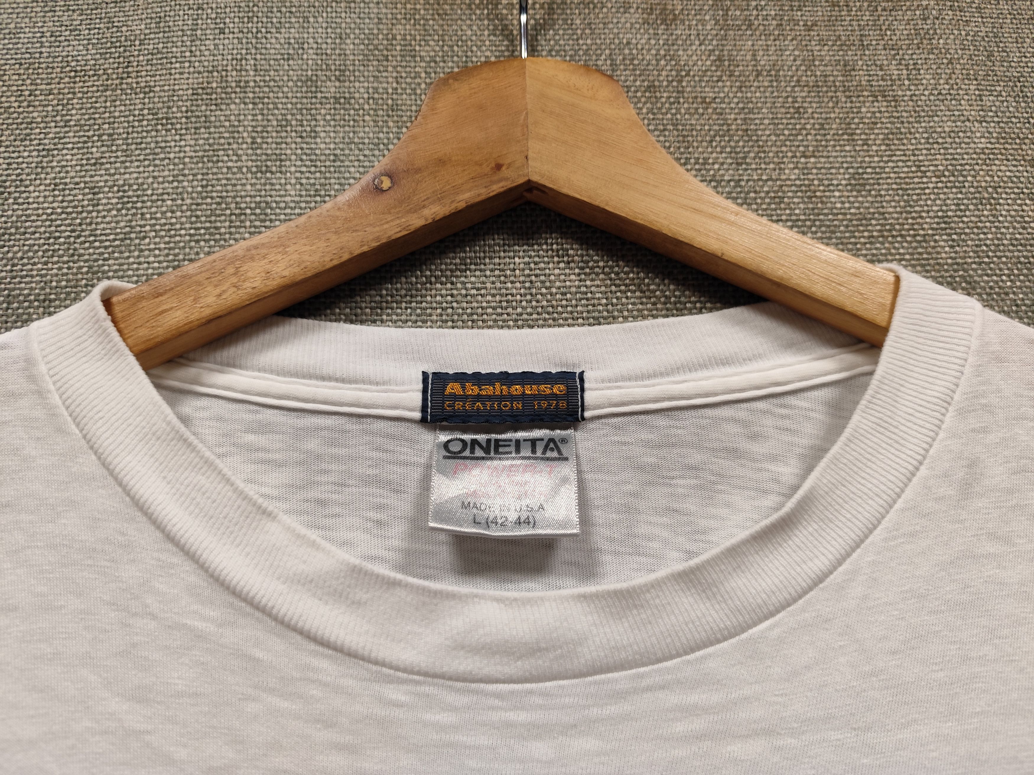 ABAHOUSE × Vintage Vintage 90s t shirt abahouse tag oneita made in usa Size US L / EU 52-54 / 3 - 5 Thumbnail