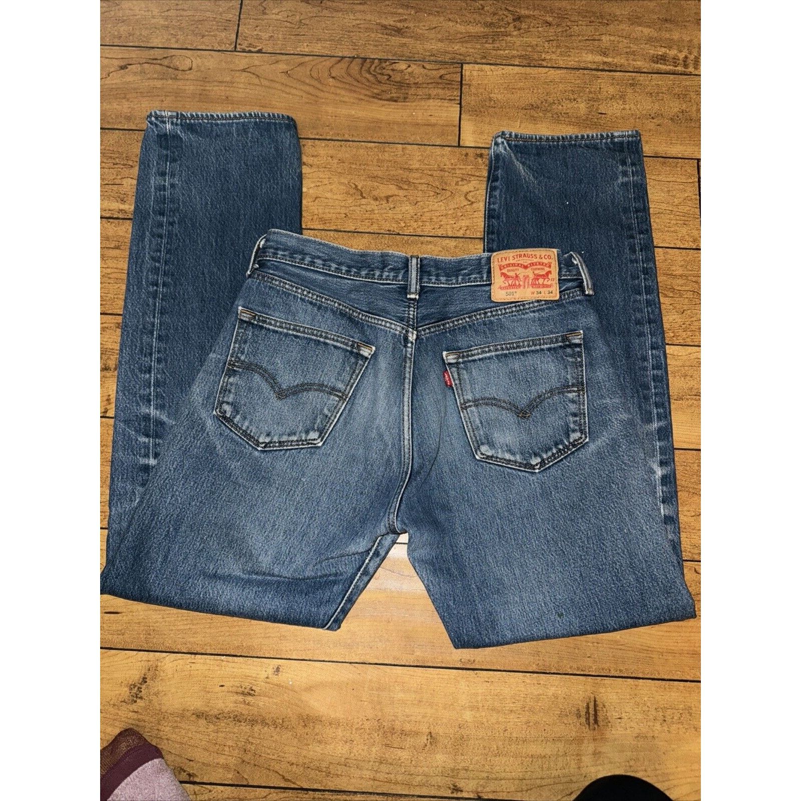 Levi's × Vintage Vintage 90s 501 Denim Jeans Button Fly 32x31 Measured Size US 32 / EU 48 - 6 Thumbnail