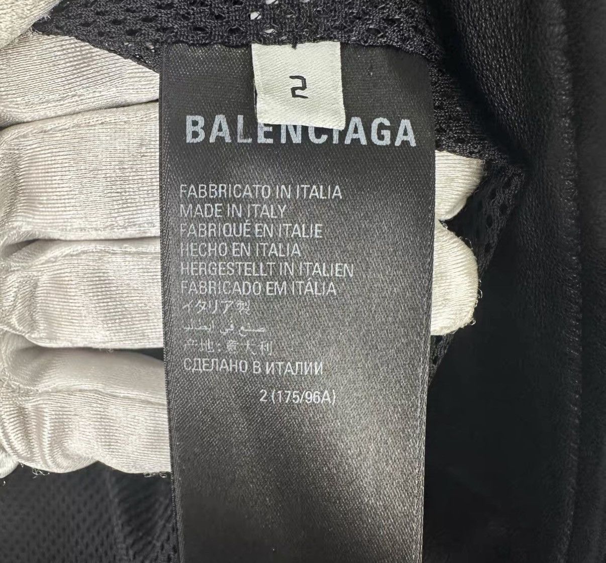 Balenciaga Balenciaga 3B Color-blocked Hooded Leather Biker Jacke J42 Size US M / EU 48-50 / 2 - 6 Thumbnail