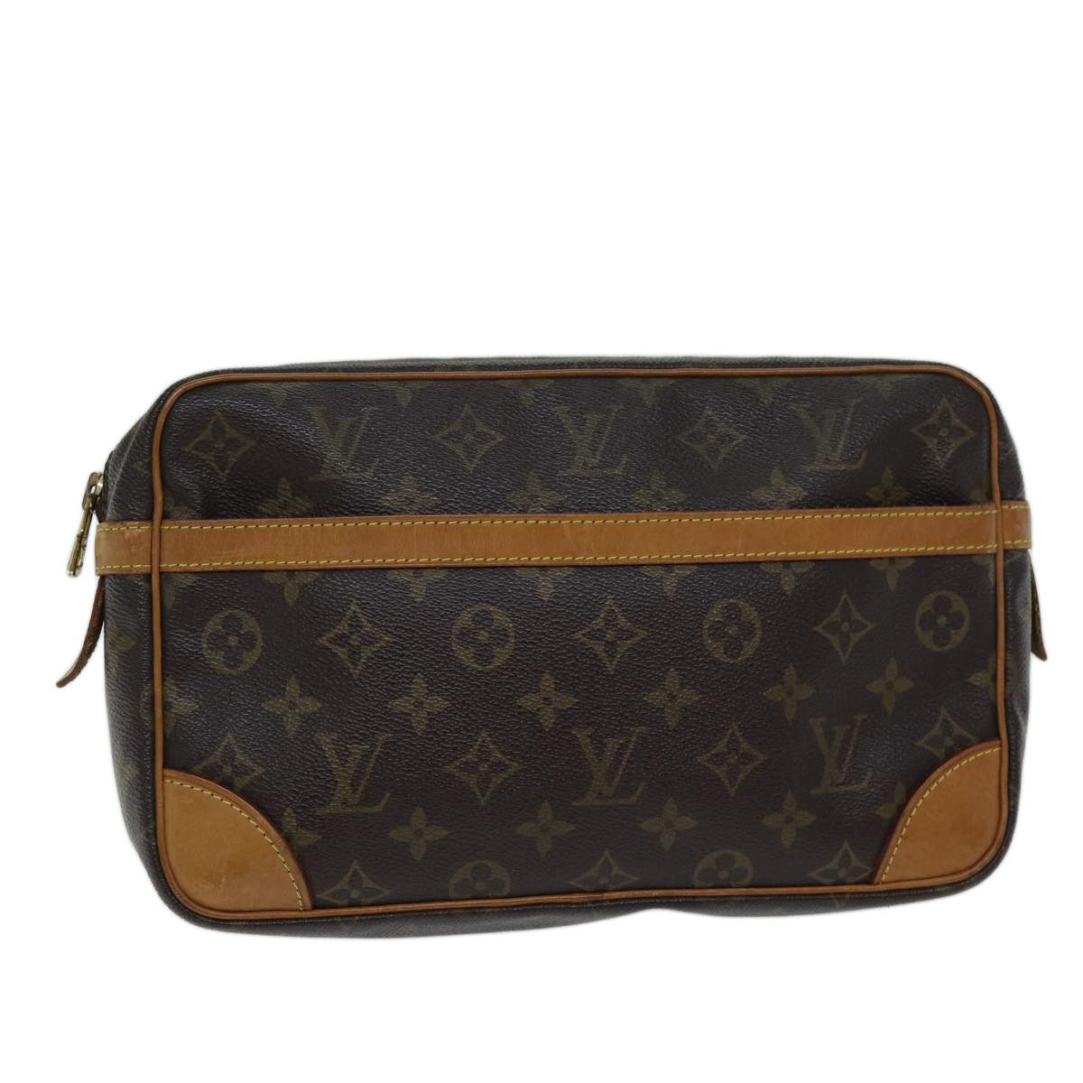 Louis Vuitton Compiegne 28 Brown Canvas Clutch Bag (Pre-Owned) Size ONE SIZE - 1 Thumbnail