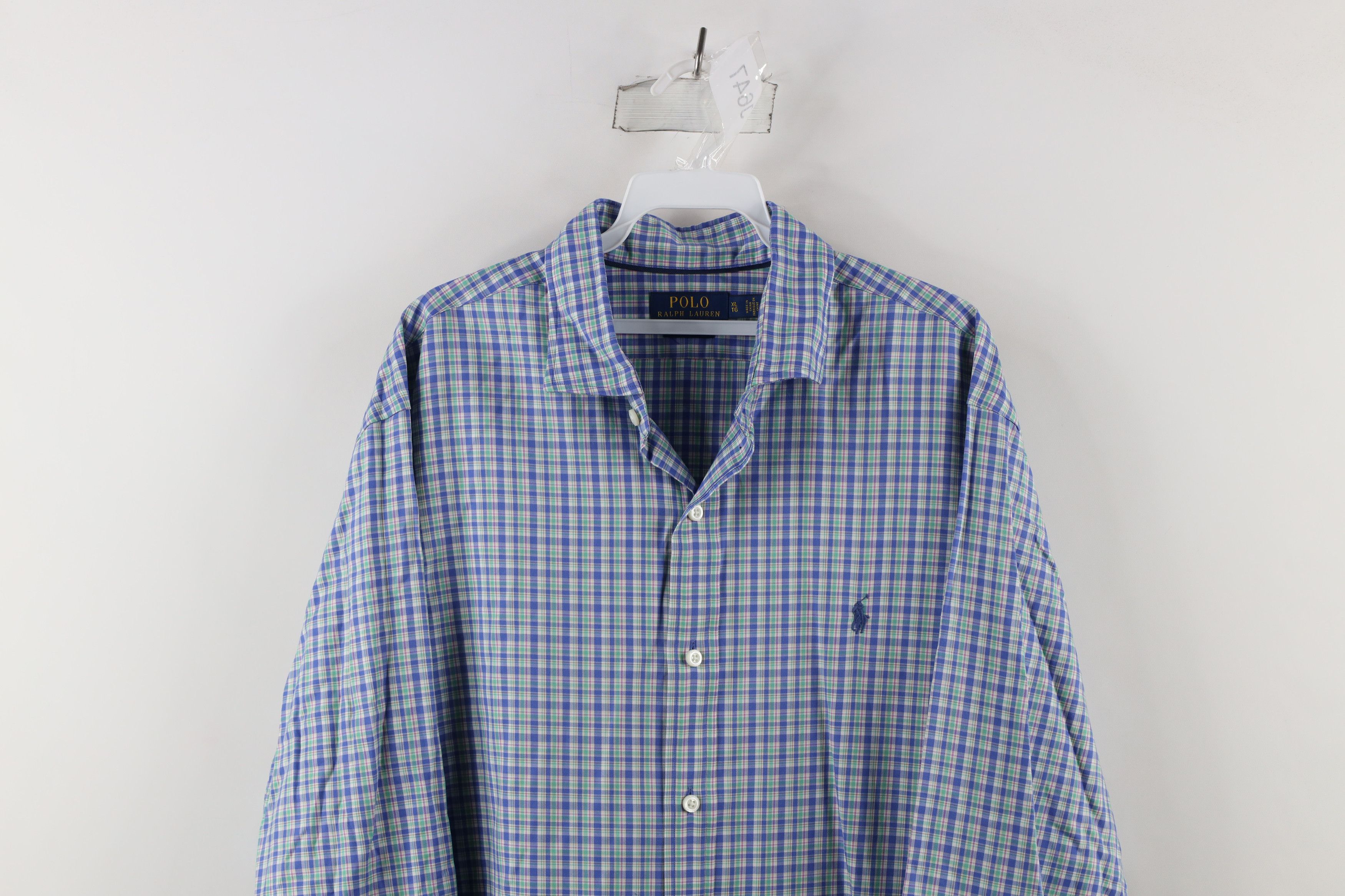 Ralph Lauren × Vintage Ralph Lauren Performance Rainbow Plaid Collared Button Shirt Size US XL / EU 56 / 4 - 2 Thumbnail