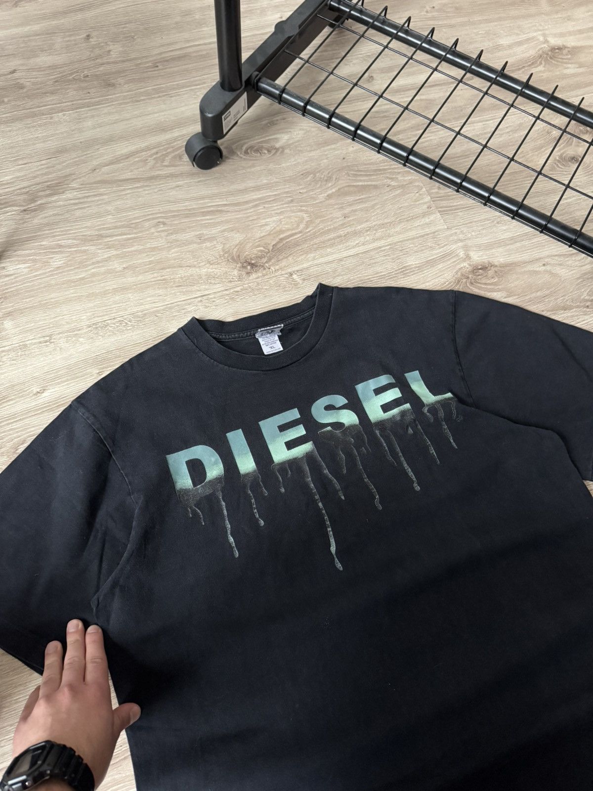 Diesel Vintage Y2K Diesel Japanese Big Logo T Shirt Size US XL / EU 56 / 4 - 3 Thumbnail