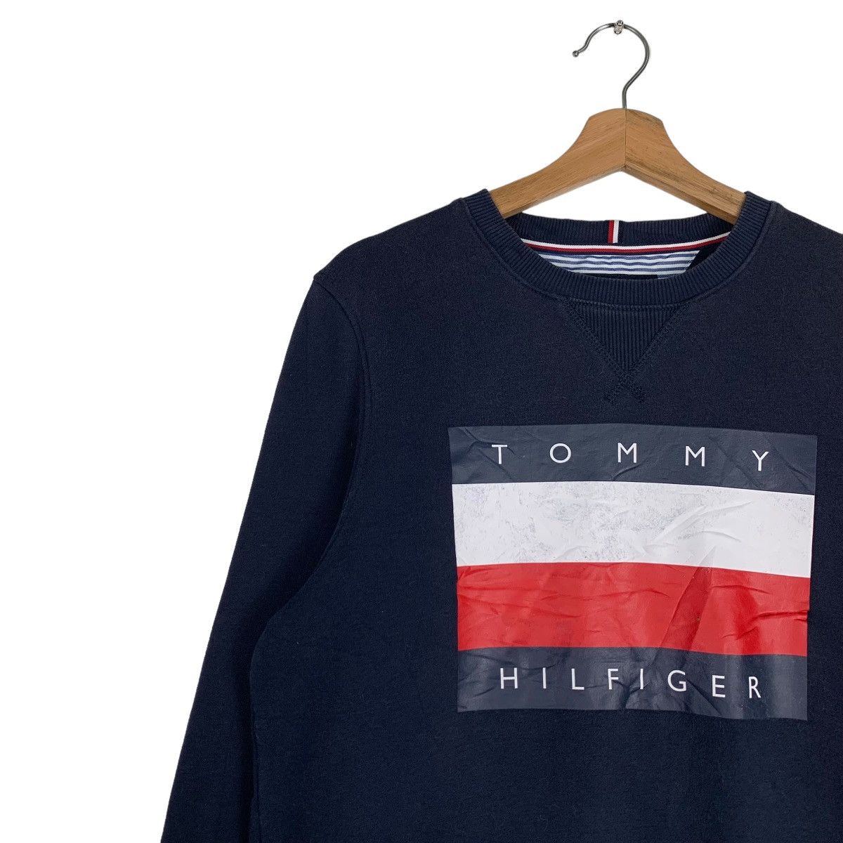 Tommy Hilfiger TOMMY HILFIGER Big Logo Sweatshirts #0694-C32 Size US S / EU 44-46 / 1 - 6 Thumbnail
