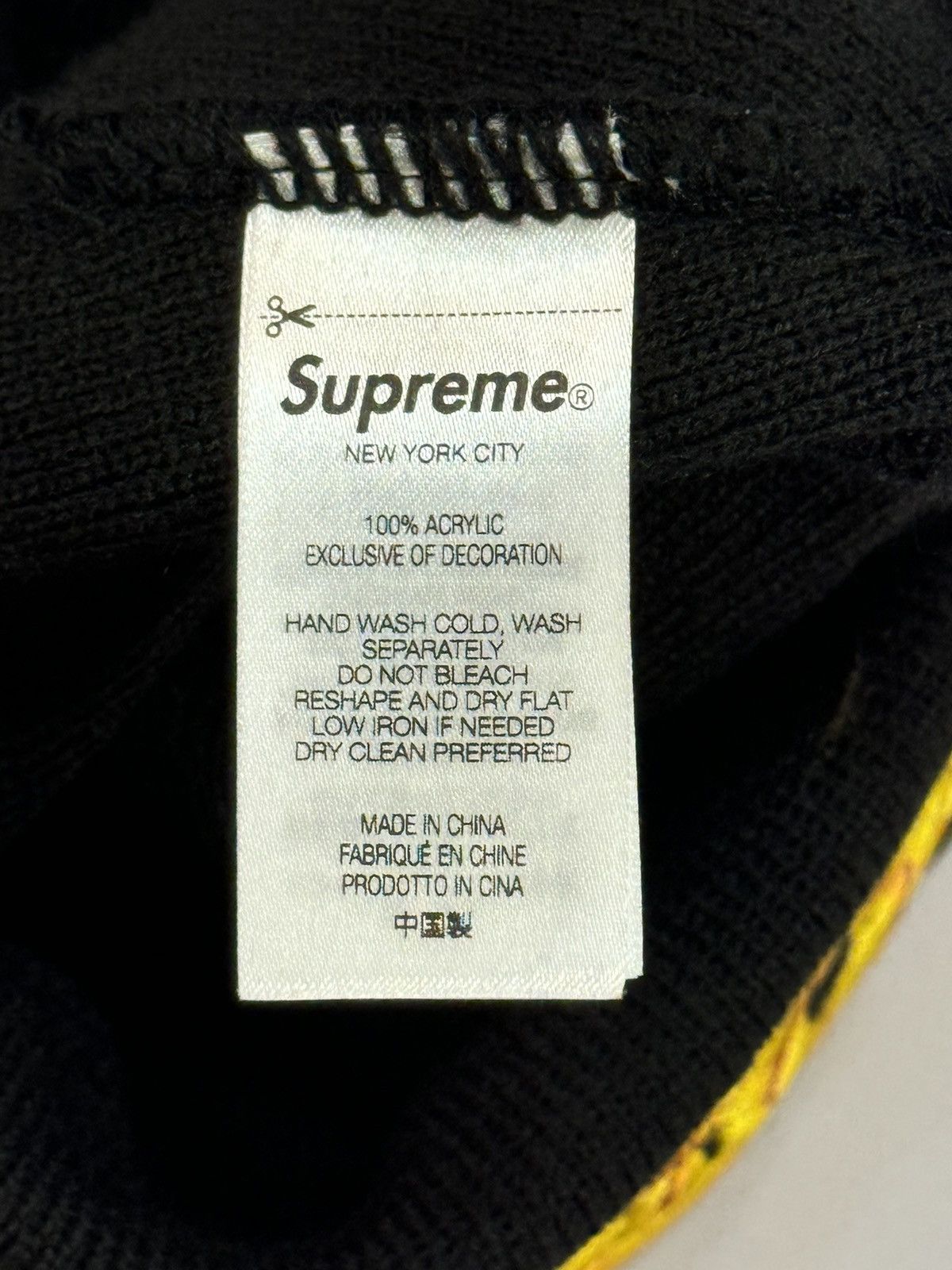Supreme Fw24 Supreme M.O.P Beanie(Black/OS) Size ONE SIZE - 8 Thumbnail
