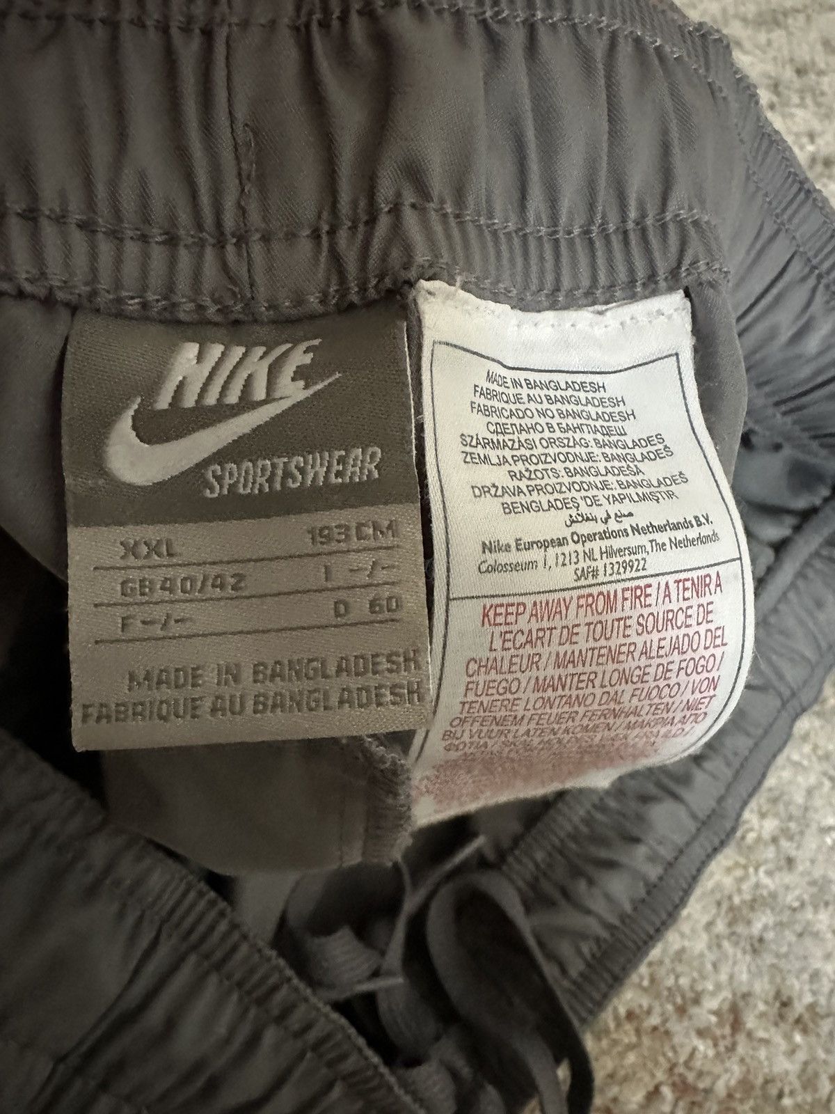 Japanese Brand × Nike 🔥 Rare Nike TN Air Y2K Track Pants Drill Parachute Grey Size US 35 - 6 Thumbnail