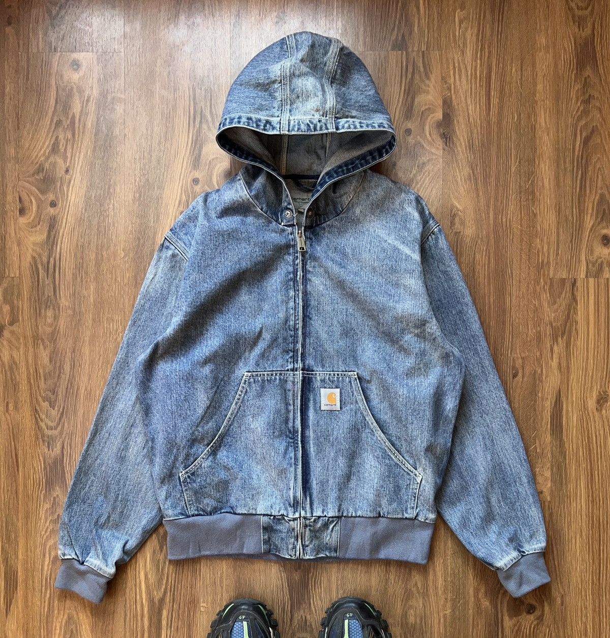 Carhartt carhartt denim active jacket J139 DST | Grailed
