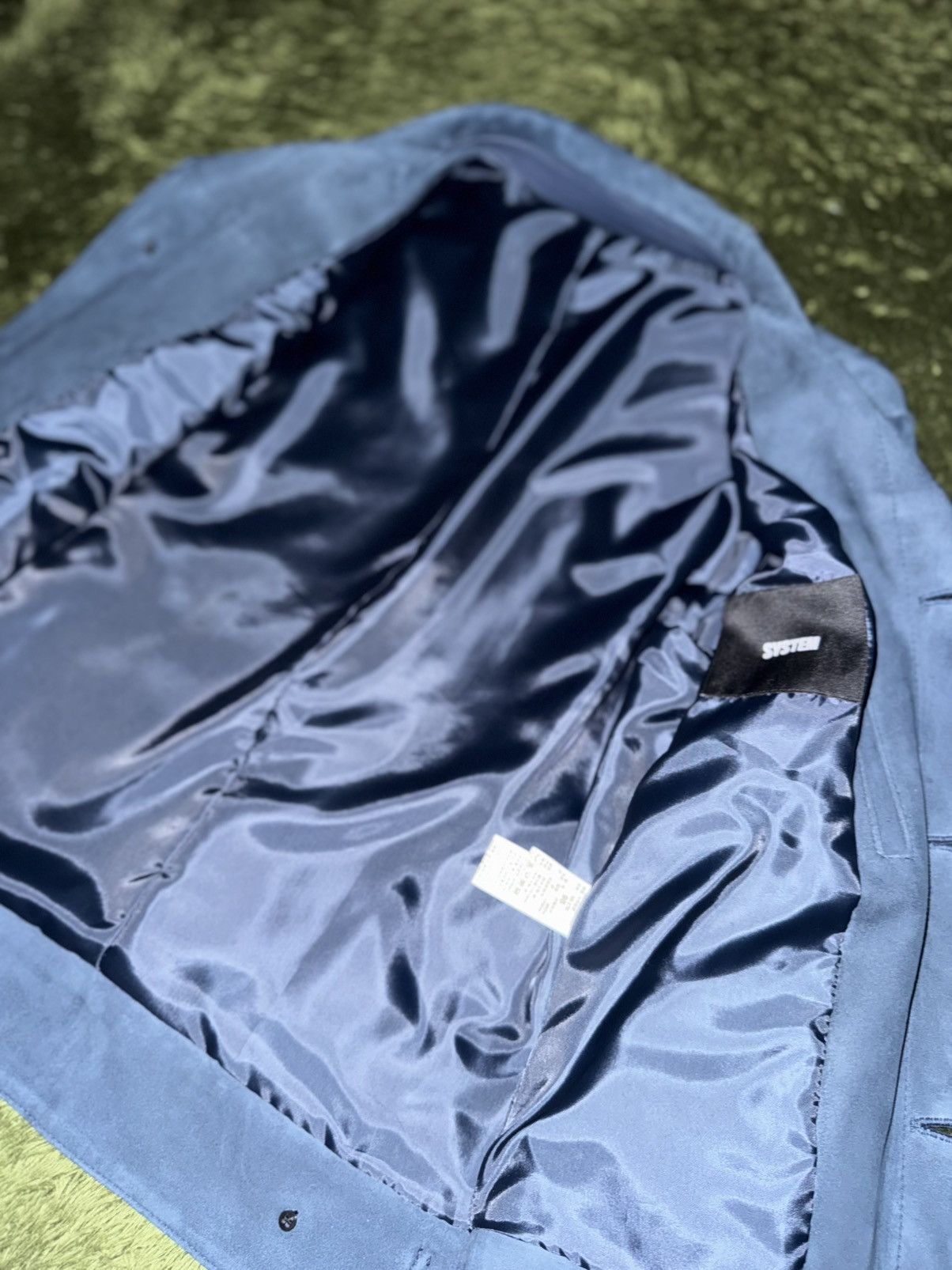 System [95] SYSTEM Lambskin Suede Trucker Leather Jacket Size US M / EU 48-50 / 2 - 4 Thumbnail