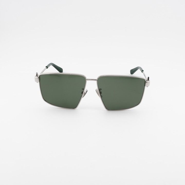 Bottega Veneta Bottega Veneta BV1223S 003 Sunglasses Silver Geometric Frame Size ONE SIZE - 7 Thumbnail