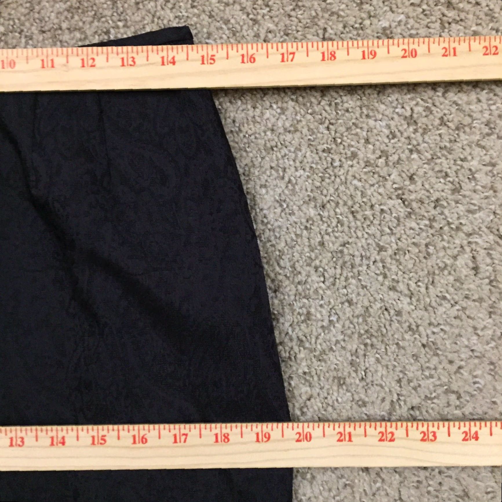 Anne Klein Anne Klein Skirt Women Knee Length High Waist Black Paisley Lined Side Slit Size 8 Pencil Straight | Regular Rise Ul Size 30" / US 8 / IT 44 - 3 Thumbnail