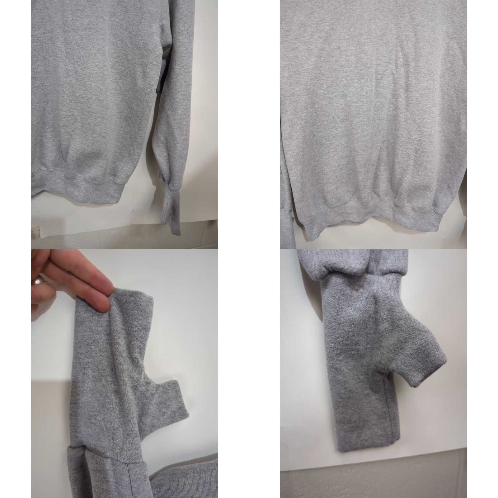 Vintage VINTAGE Handcuffs Skateboard Sweatshirt Gray Long Cuffs Thumbholes XXL 2XL Y2K Size US XXL / EU 58 / 5 - 8 Thumbnail