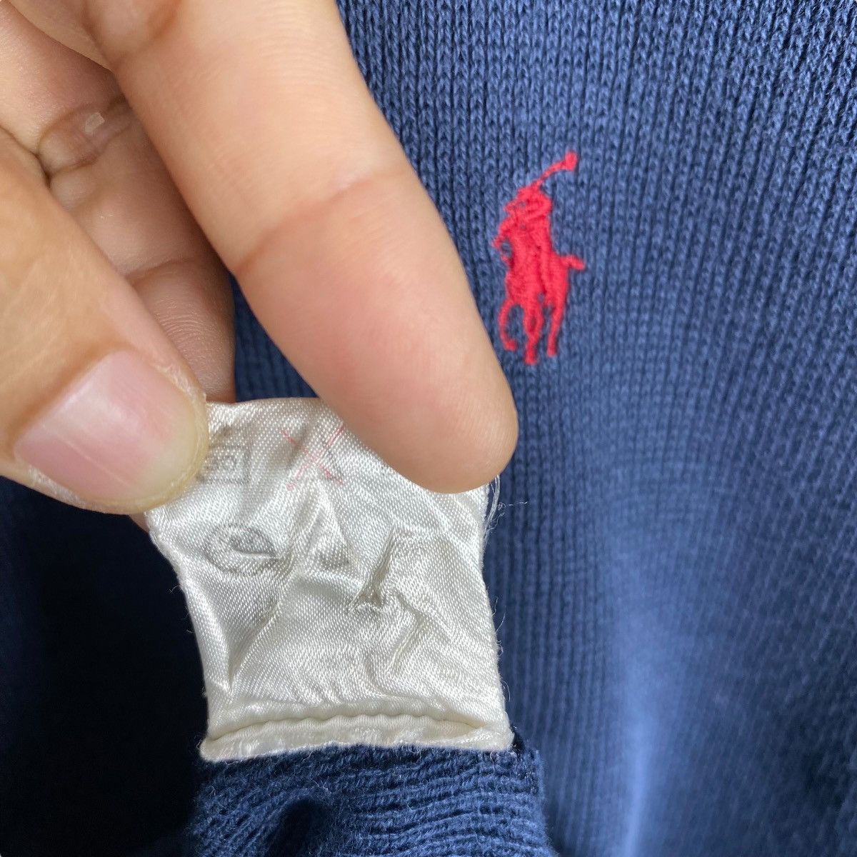 Ralph Lauren × Vintage Vintage 90's RALPH LAUREN Small Embroidery Pony Crewneck Size US M / EU 48-50 / 2 - 7 Thumbnail