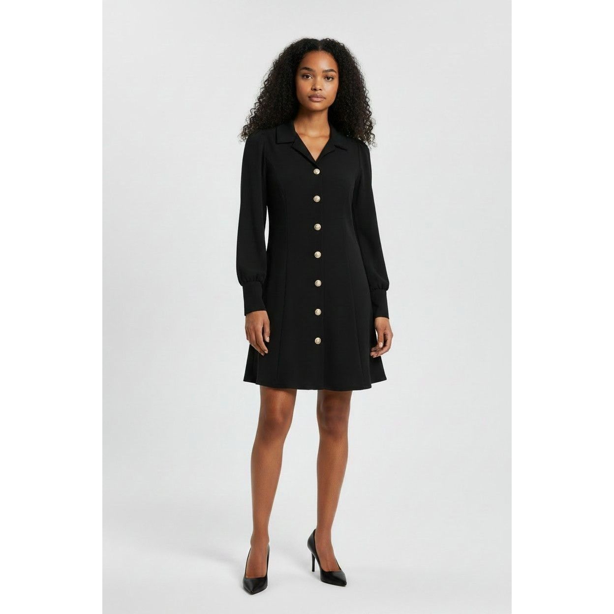 Other Marina Women’s Long Sleeve Fitted Mini Blazer Dress, Black, Size XS / US 0-2 / IT 36-38 - 1 Thumbnail