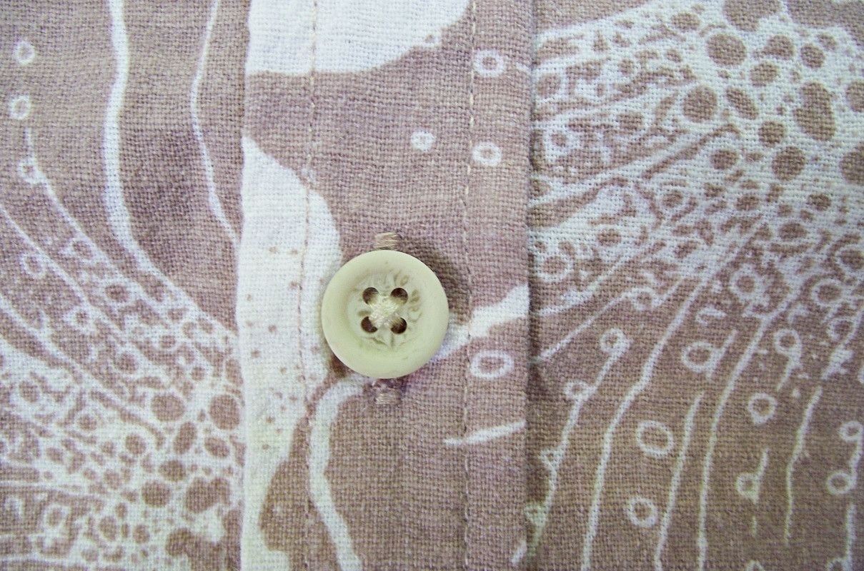 Folk Mens Linen Blend Maui Hawaiian Shirt Pink Floral $155 Size US M / EU 48-50 / 2 - 4 Thumbnail