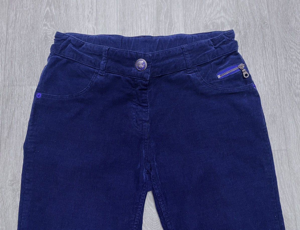 Kenzo Vintage Kenzo Teenager Blue Corduroy Pant Trouser Embroidery Size 24" / US 00 / IT 34 - 10 Thumbnail