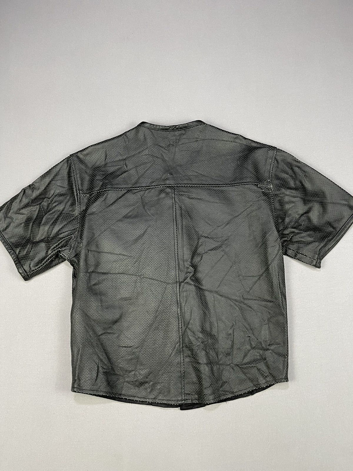 Genuine Leather Vintage GENUINE LEATHER Spotted Holed Lined Leather Size US M / EU 48-50 / 2 - 4 Thumbnail