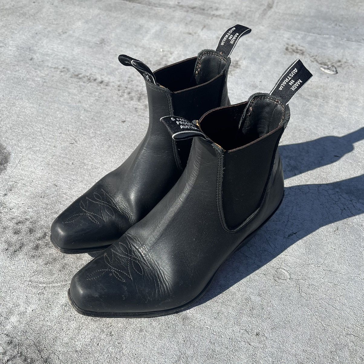 image of R M Williams R.m Williams Santa Fe Boots in Black, Men's (Size 7.5)