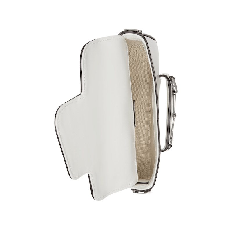 Gucci GUCCI Horsebit 1955 Mini White Shoulder Bag Size ONE SIZE - 5 Thumbnail