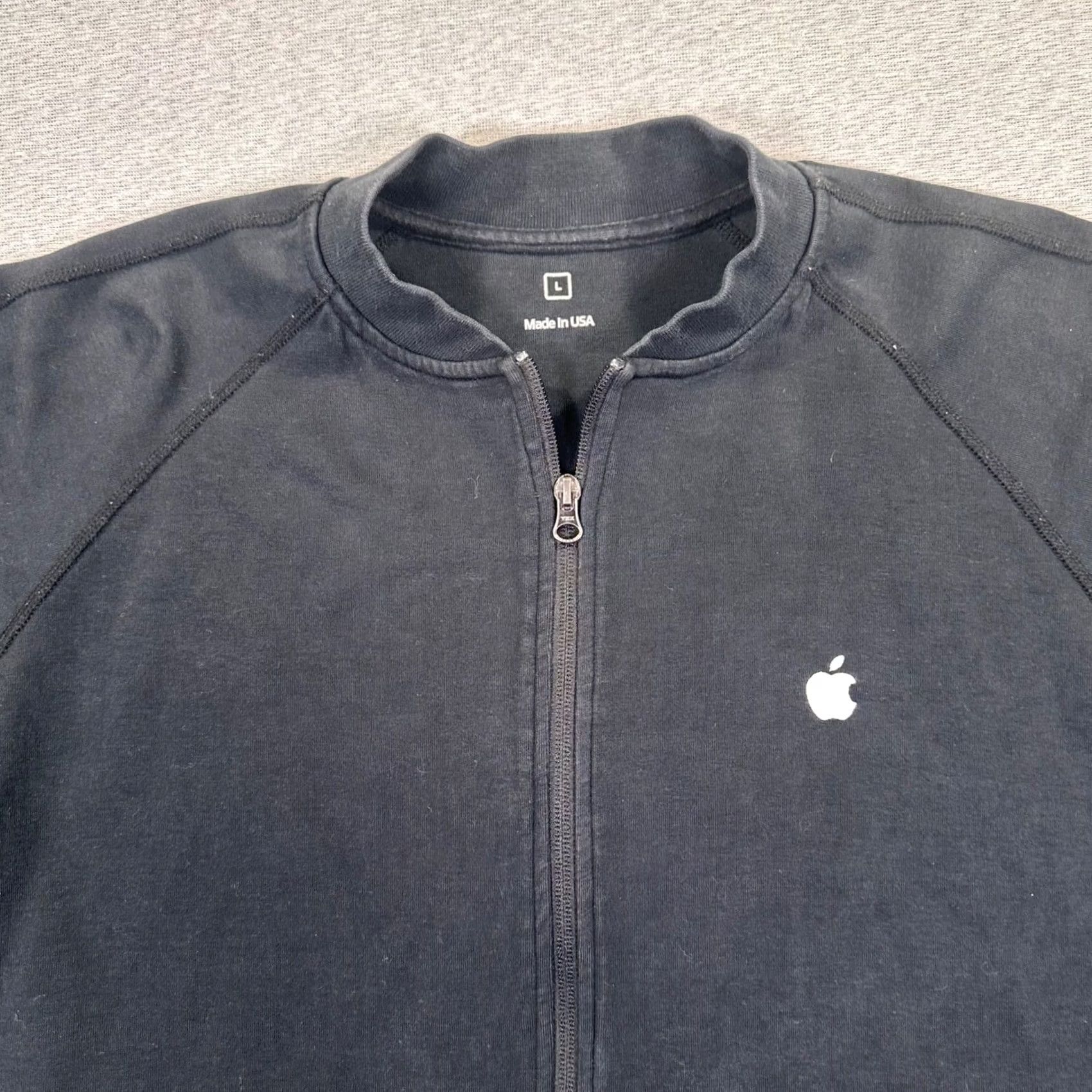 Apple VINTAGE Apple Full Zip Sweatshirt Jacket Black L Mens Size US L / EU 52-54 / 3 - 3 Thumbnail