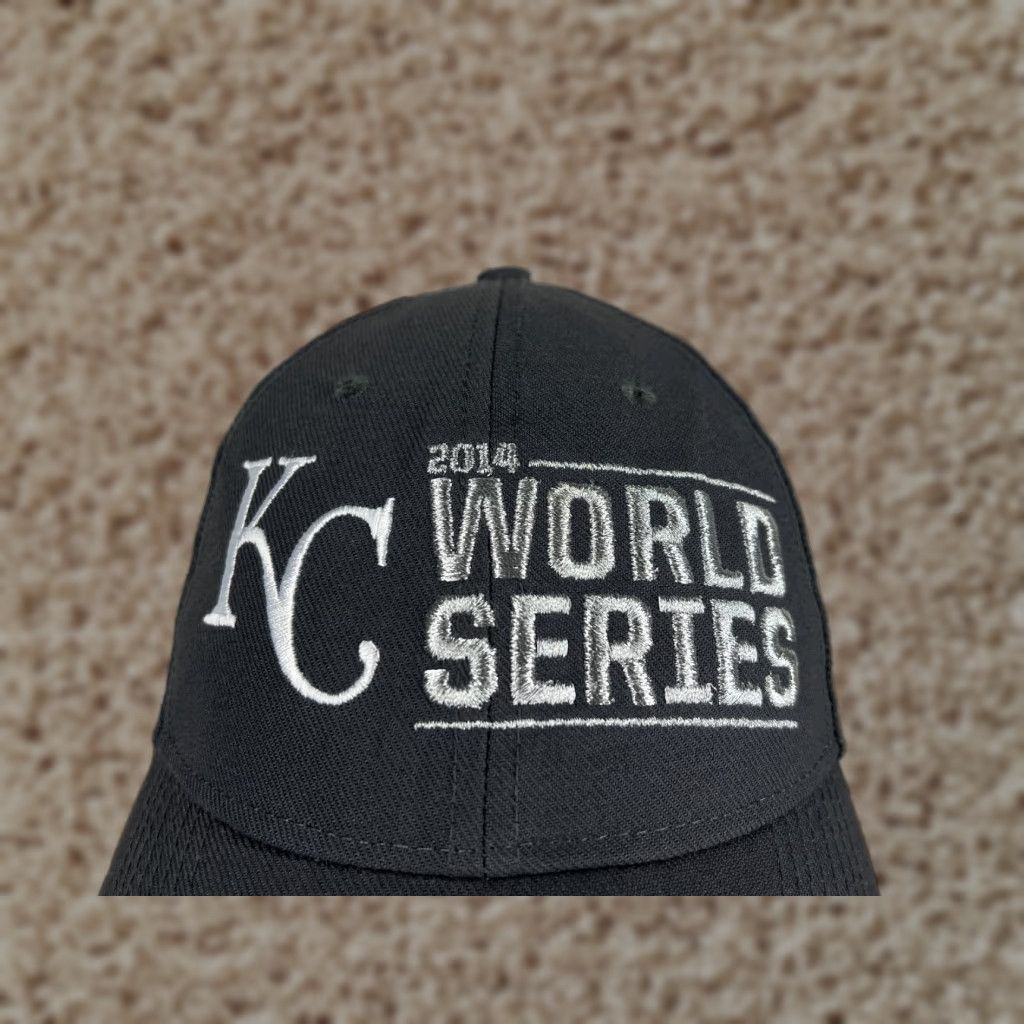 Nike Nike KC World Series 2014 Hat Cap Strap Back Adult One Size Gray Legacy91 Cotton Baseball Cap Men Size ONE SIZE - 1 Thumbnail