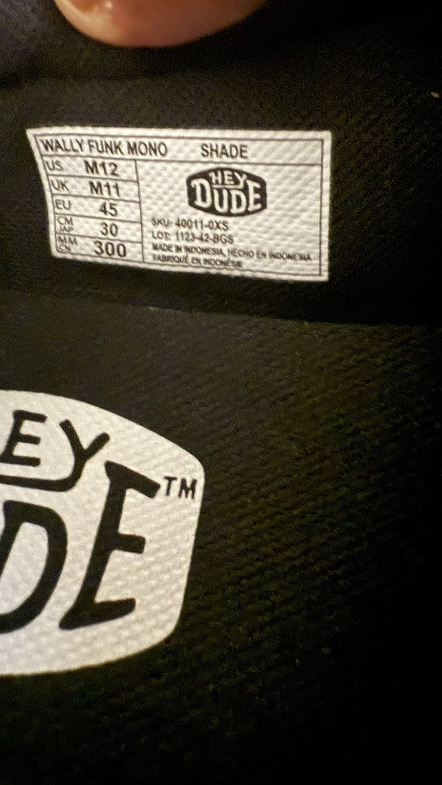 Other Black Hey Dudes Size US 12 / EU 45 - 4 Thumbnail