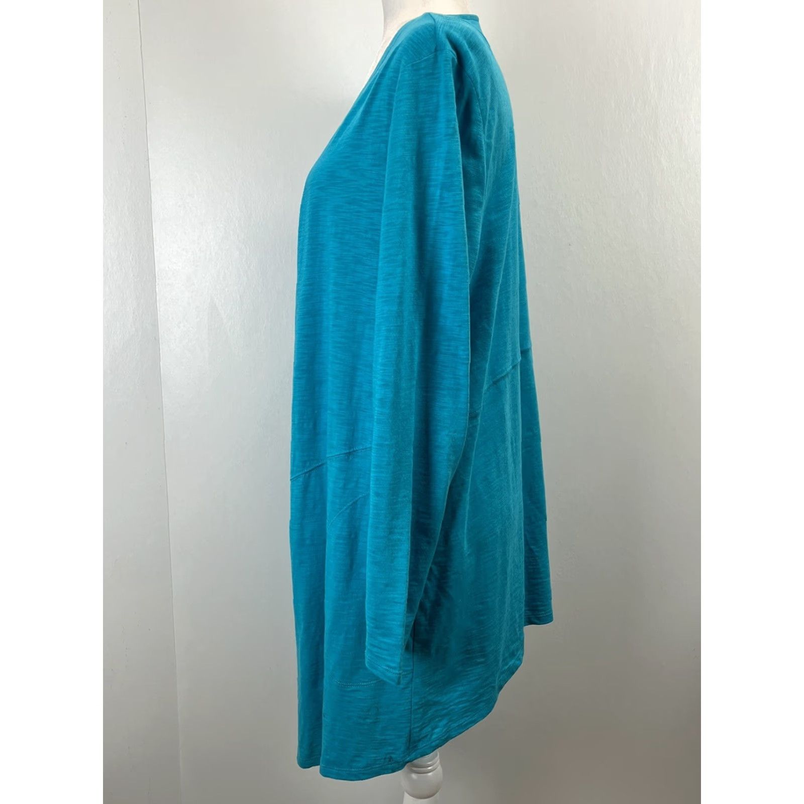Vintage Chicos The Ultimate Tee Cardigan Womens Sz 1 Teal Green Long Sleeve Lightweight Cardigan Wearable Regular Women Teal Size XS / US 0-2 / IT 36-38 - 2 Thumbnail