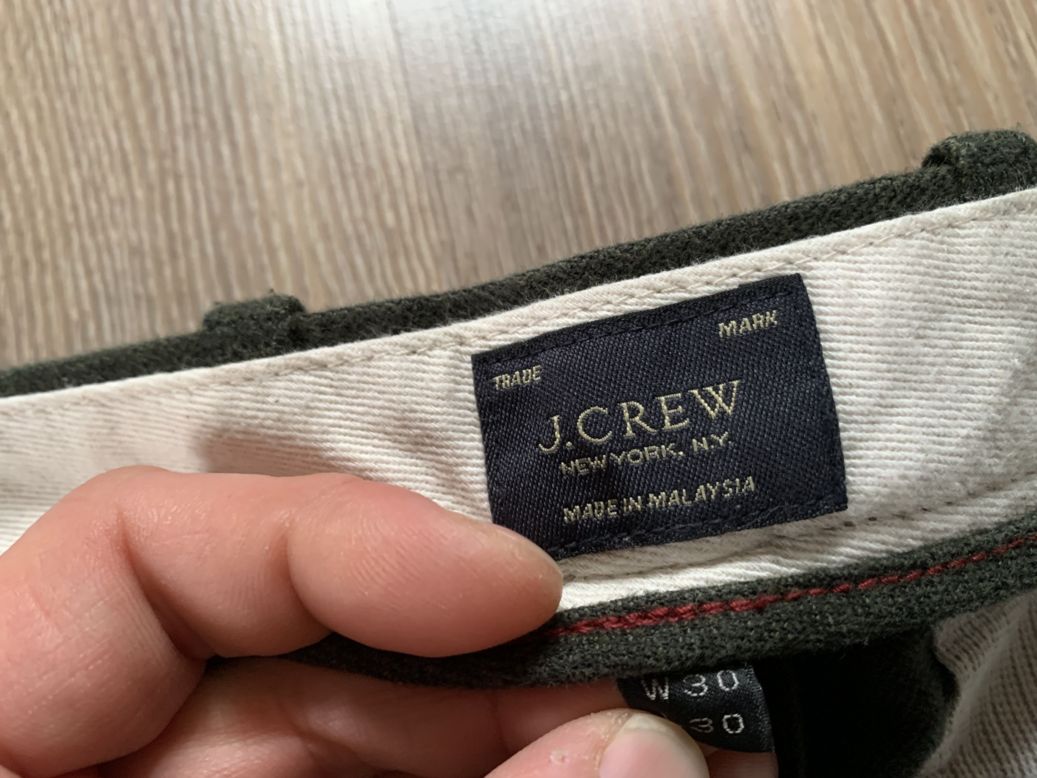 Designer × J.Crew × Vintage Vintage J Crew Green Twill Trouser Pants 484 Size US 30 / EU 46 - 8 Thumbnail