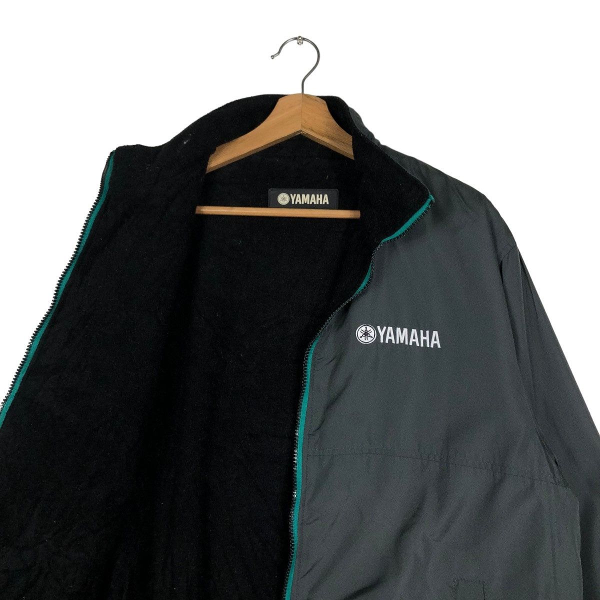 Japanese Brand 🔥BIKER JACKET REVERSIBLE YAMAHA BIG LOGO RACING WEAR Size US L / EU 52-54 / 3 - 14 Thumbnail