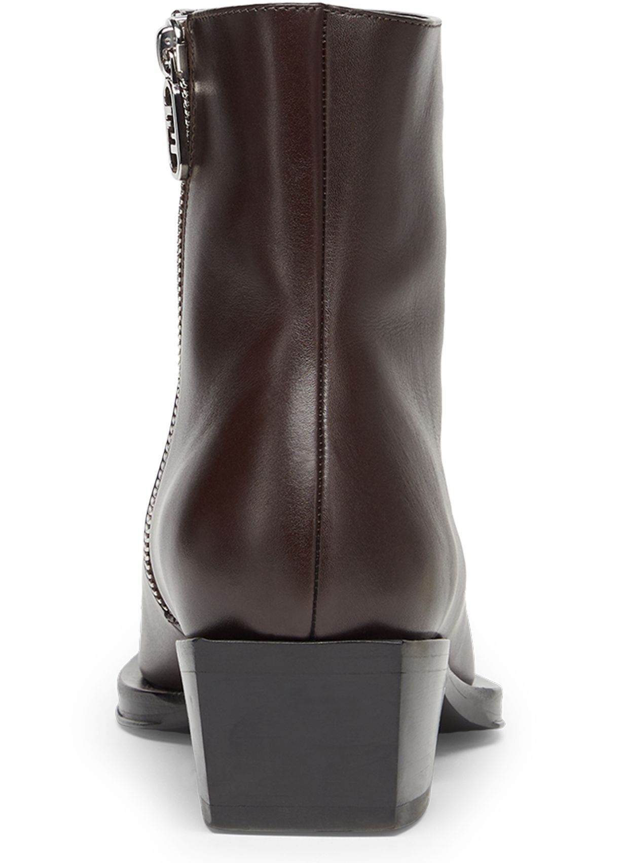Fendi o1s1wg111224 Cuban-Heel Leather Ankle Boots in Brown Size US 5.5 / EU 38 - 3 Thumbnail