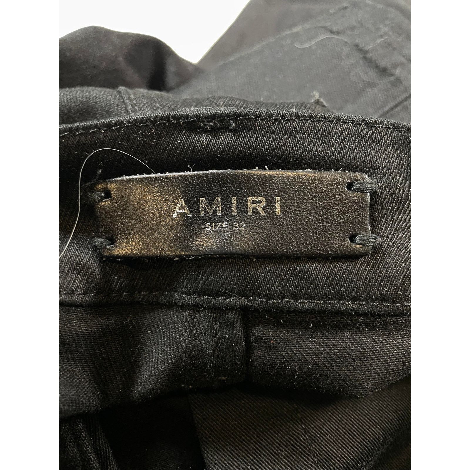 Amiri Amiri Cheetah Zipper Black Jeans Size US 32 / EU 48 - 3 Thumbnail