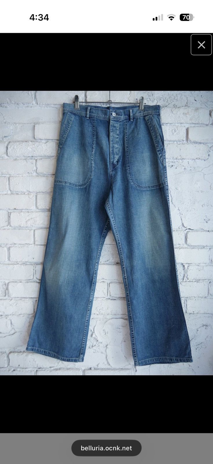 MAATEE & SONS MAATEE&SONS US NAVY DENIM PANTS MT4303-0217A） Size US 32 / EU 48 - 1 Thumbnail
