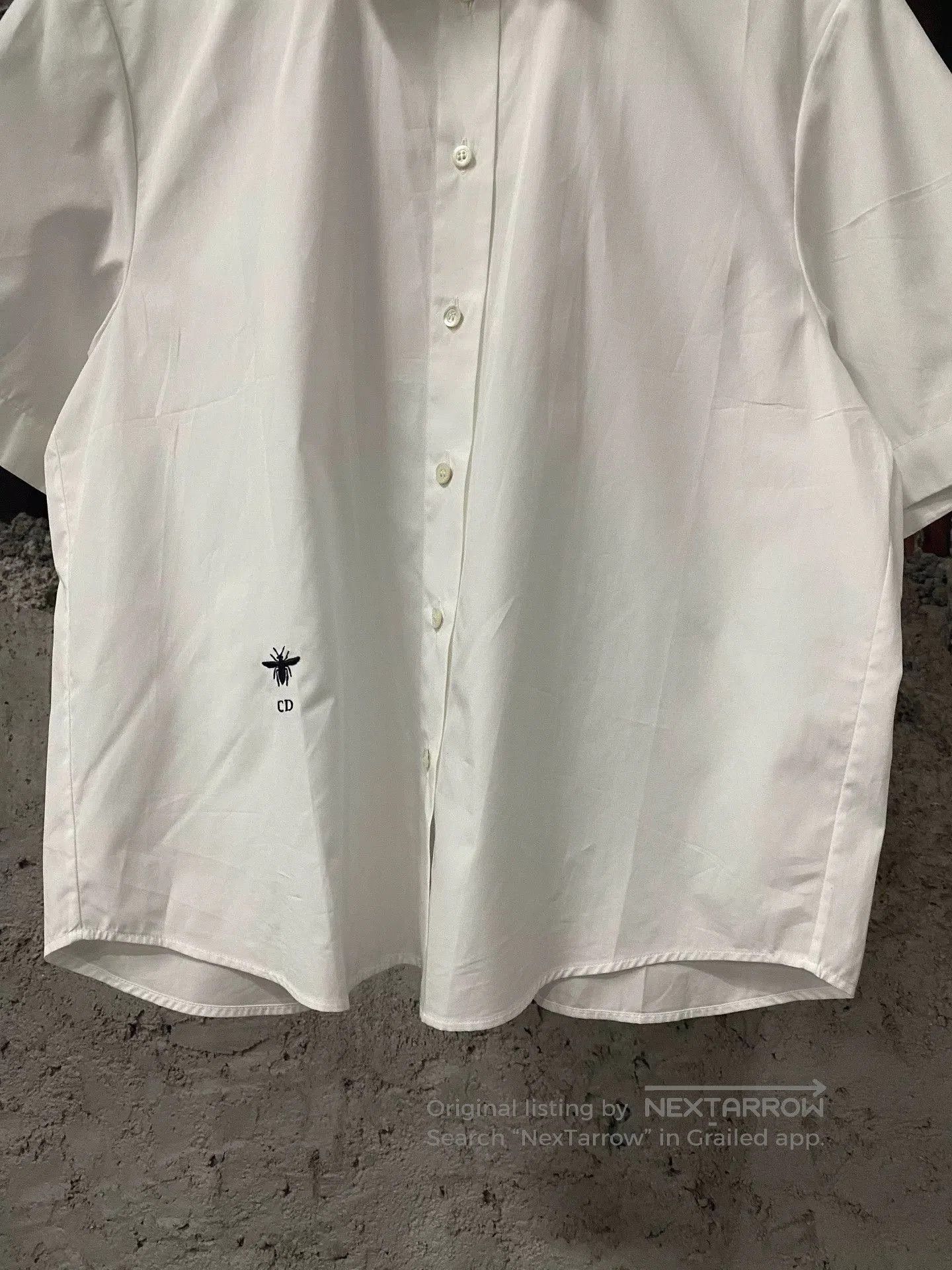 Dior Dior Embroidered Bee Short Sleeve Shirt. Size US M / EU 48-50 / 2 - 4 Thumbnail
