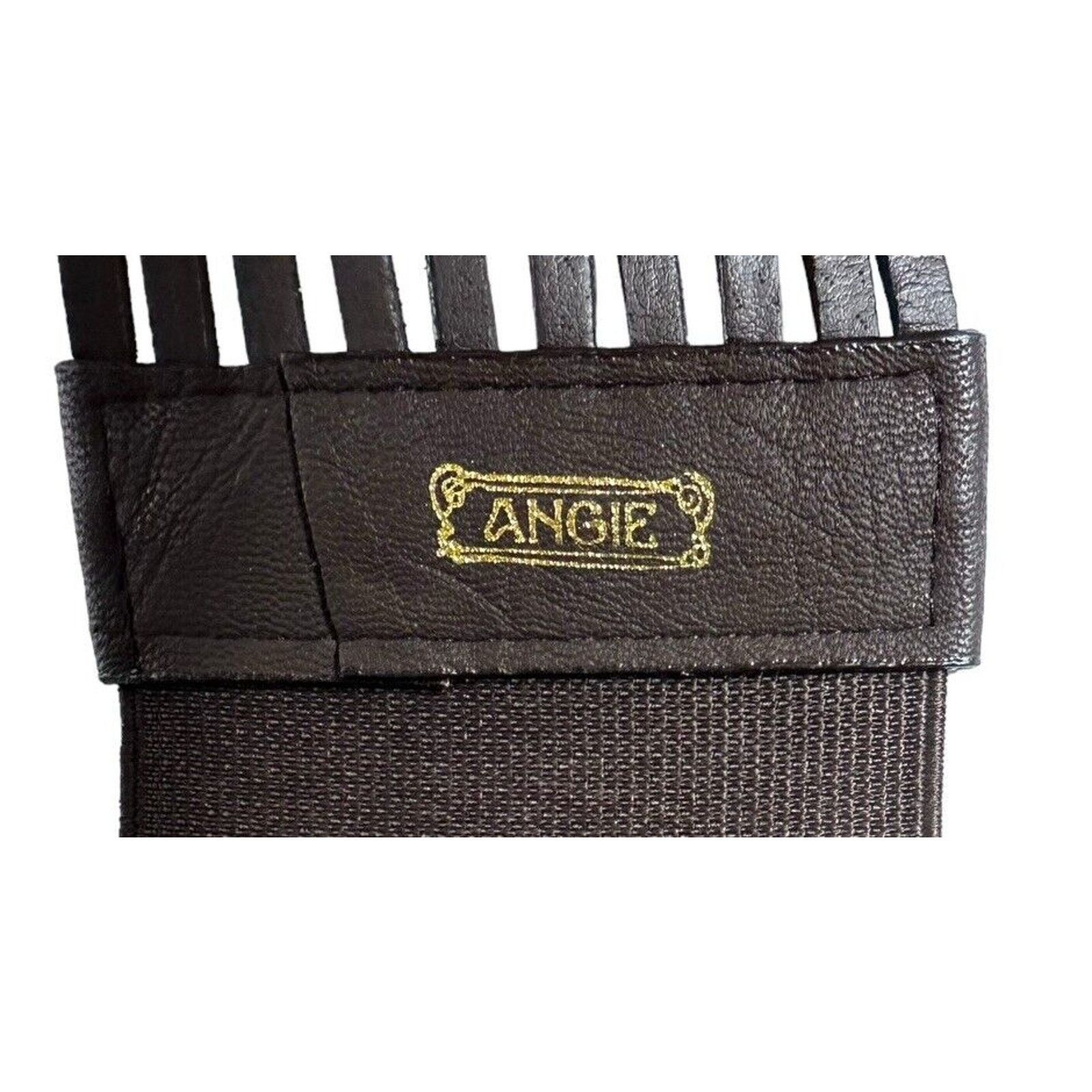 Other ANGIE Wide Brown Beaded Faux Leather Elastic Stretch Belt Size ONE SIZE - 11 Thumbnail