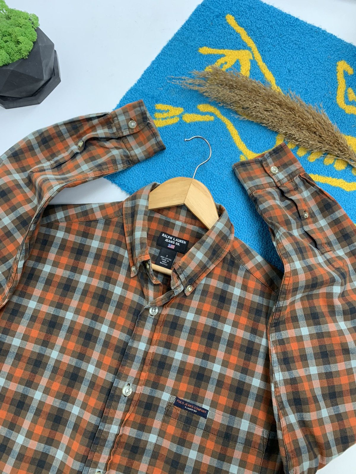 Lauren Ralph Lauren × Vintage Vintage Ralph Lauren Jeans Lrl Oversize Flannel Shirt Size US S / EU 44-46 / 1 - 4 Thumbnail