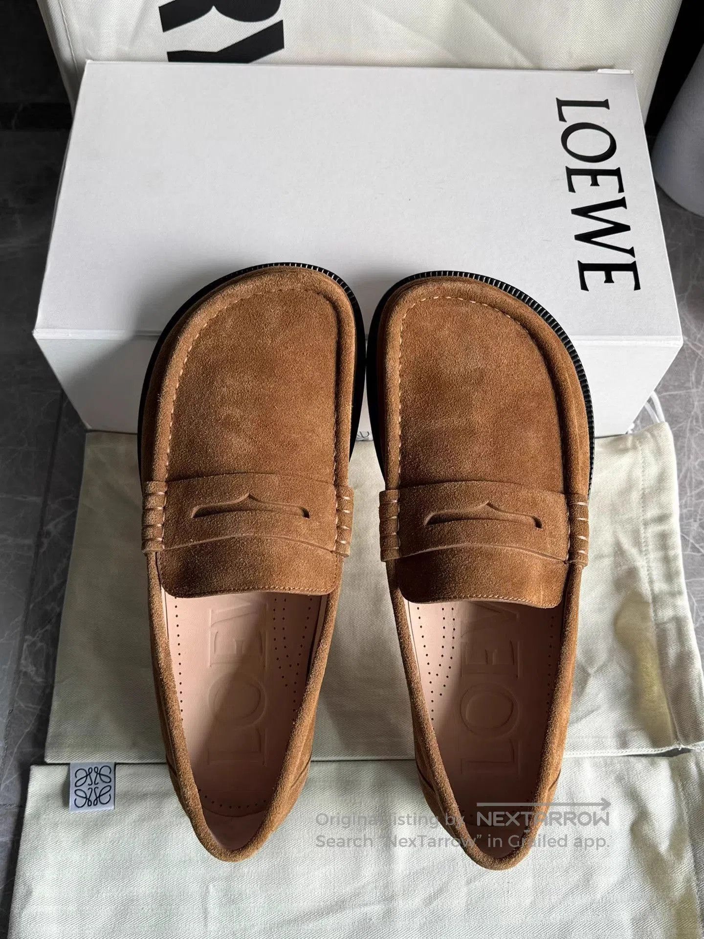 Loewe Brown Suede Loafers . Size US 7 / EU 40 - 8 Thumbnail