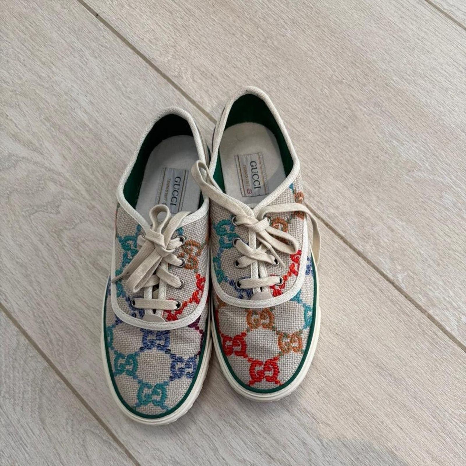 Gucci Rare gucci tennis 1977 multi color US Women 10.5/40.5 Size US 10.5 / IT 40.5 - 1 Thumbnail