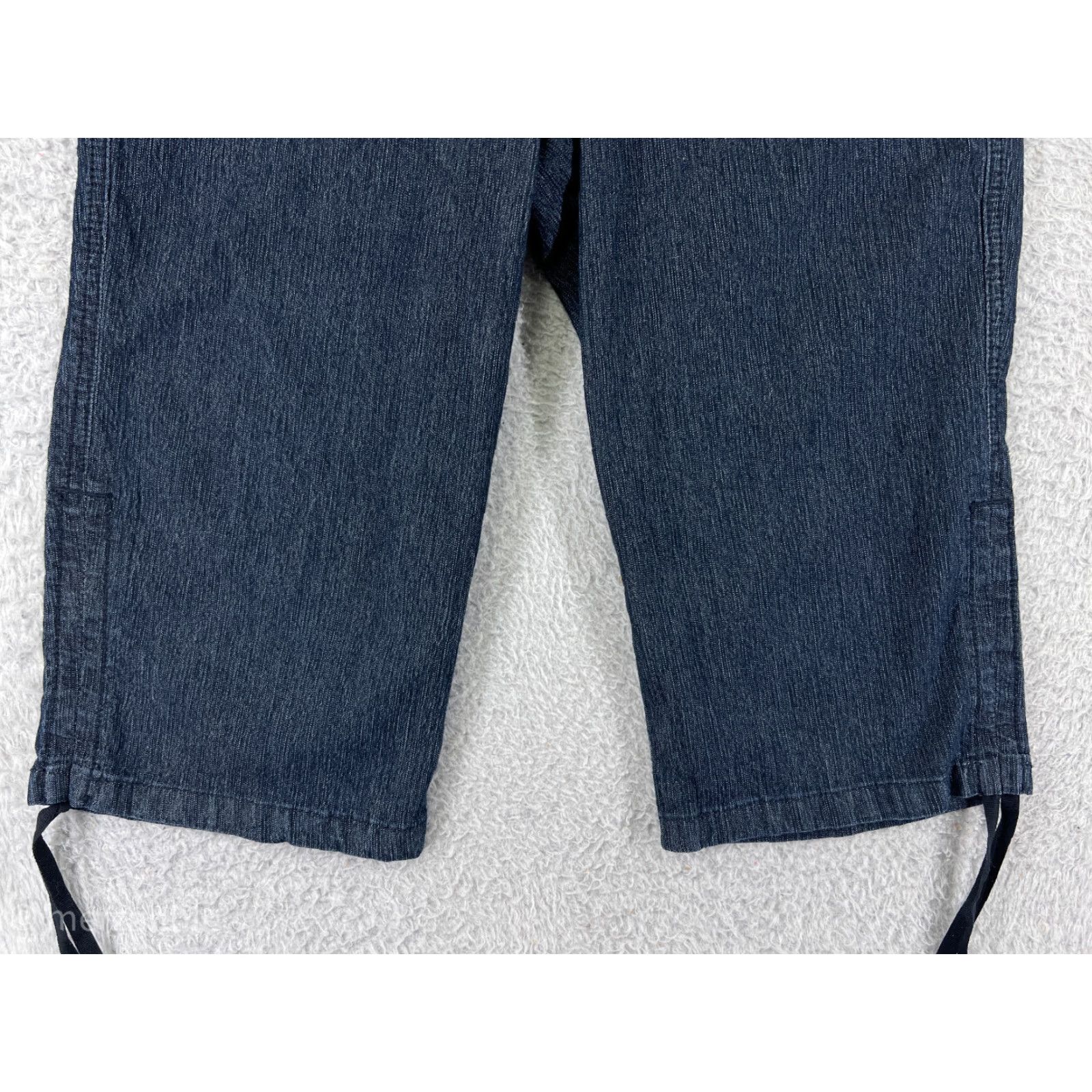 Vintage Buckle Shorts Womens 29 Blue Denim Capri Distressed Stretch 5-Pocket Casual Womens Size 29" - 6 Thumbnail