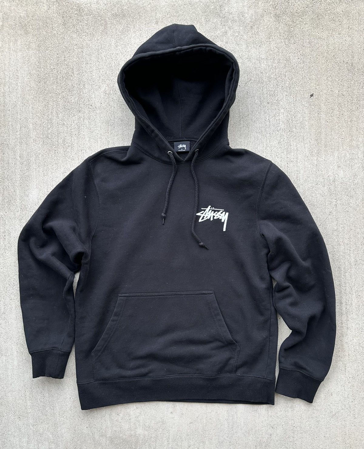 Stussy Stussy Hoodie Men Size Small Black Peace And Love Skater Grailed