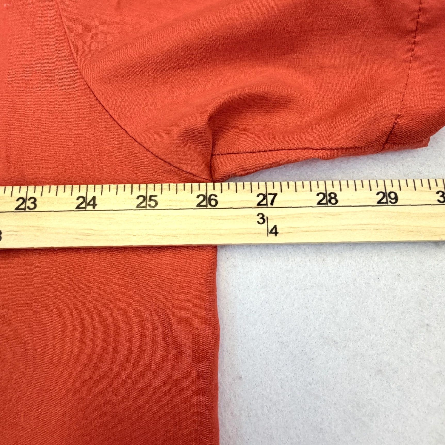 Haband Haband Guayabera Shirt Mens 3XL Orange Embroidered Zip Front Short Sleeve Cuban Size US XXL / EU 58 / 5 - 7 Thumbnail