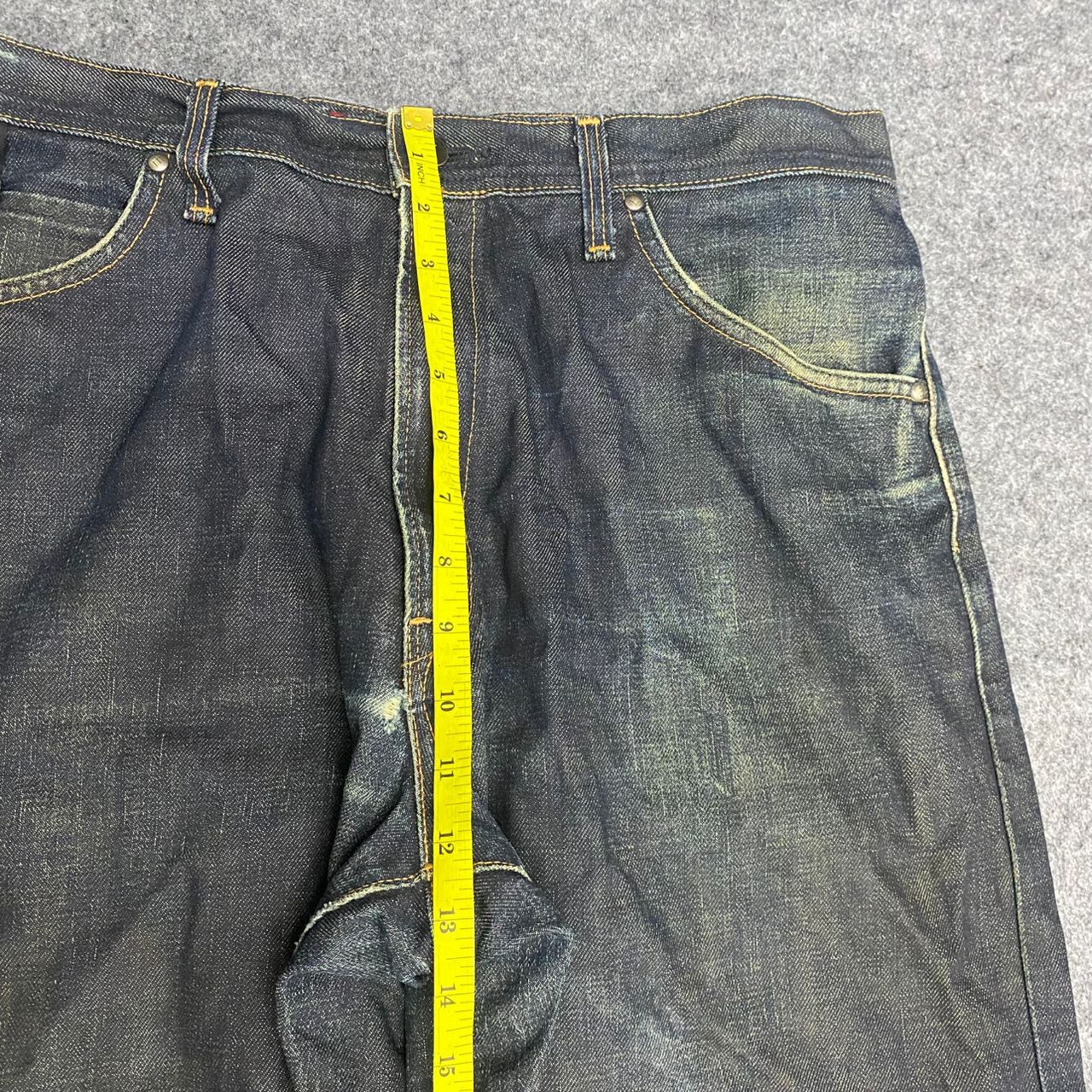 Edwin Vintage Edwin Baggy Distressed Denim Size US 35 - 5 Thumbnail