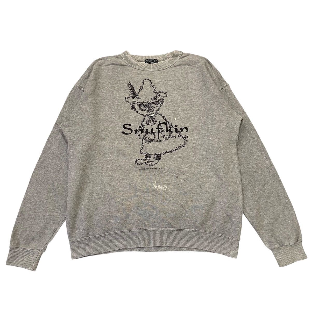 Anime Vintage 1990 Moomin Valley Snufkin Sweatshirt Size US M / EU 48-50 / 2 - 1 Thumbnail