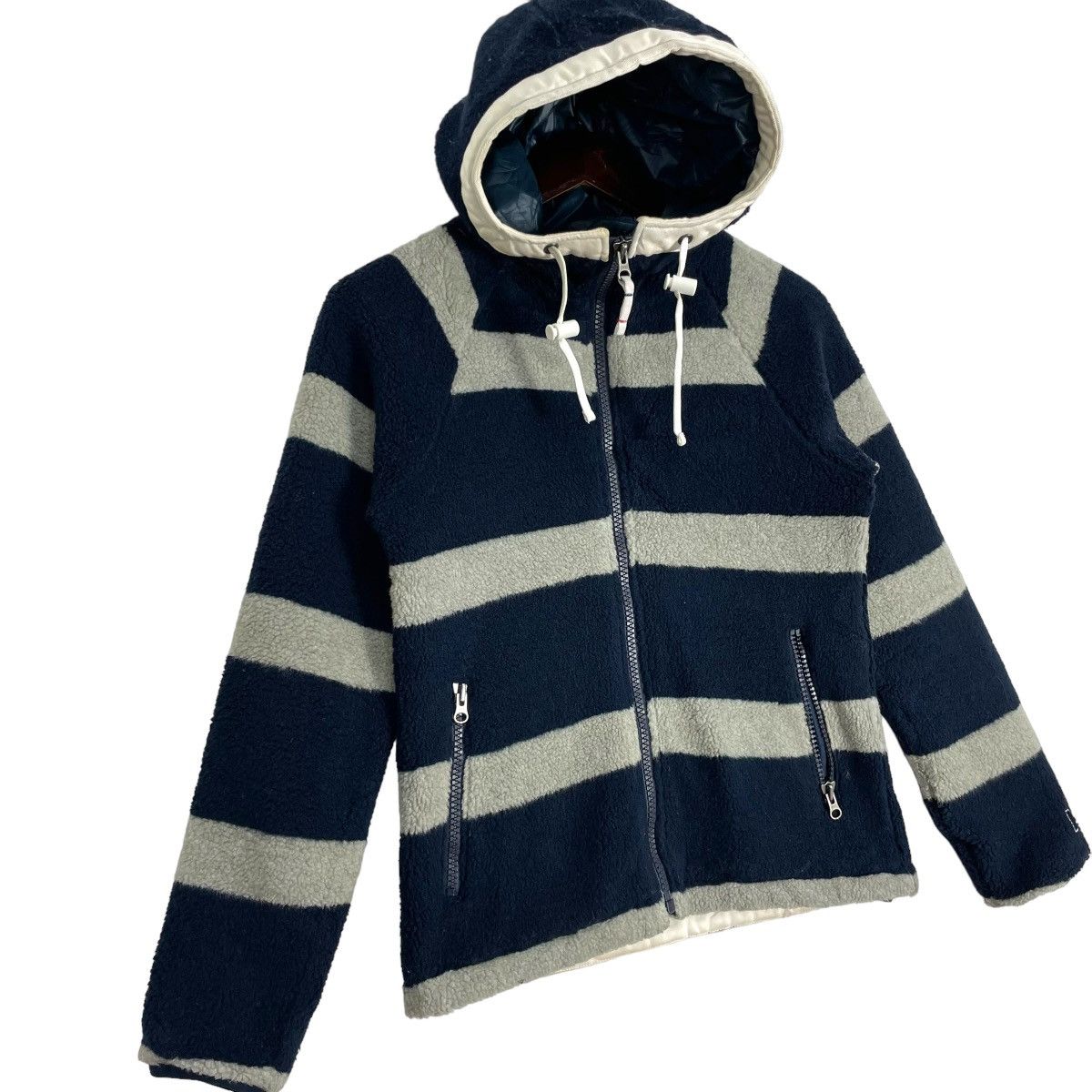 Helly Hansen Vintage Helly Hansen Fleece Jacket Hoodie Stripe Black Size US S / EU 44-46 / 1 - 5 Thumbnail