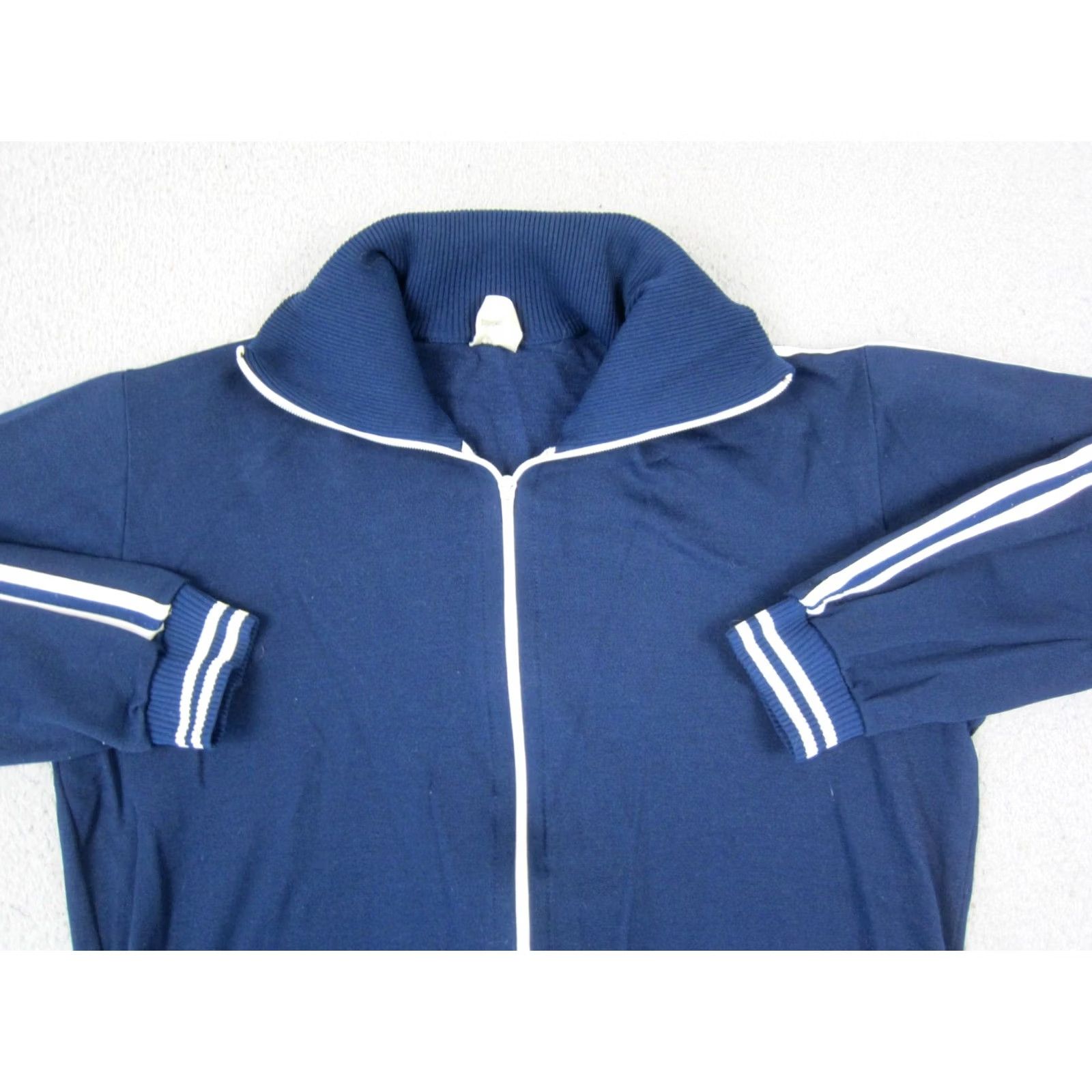 Vintage VINTAGE BRI Track Jacket Womens 6 Blue Full Zip Athletic Training 50s 60s Size M / US 6-8 / IT 42-44 - 2 Thumbnail